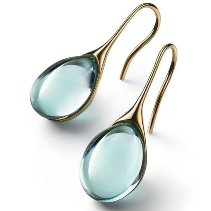 Kayla - Elegant Crystal Gold Earrings for Women