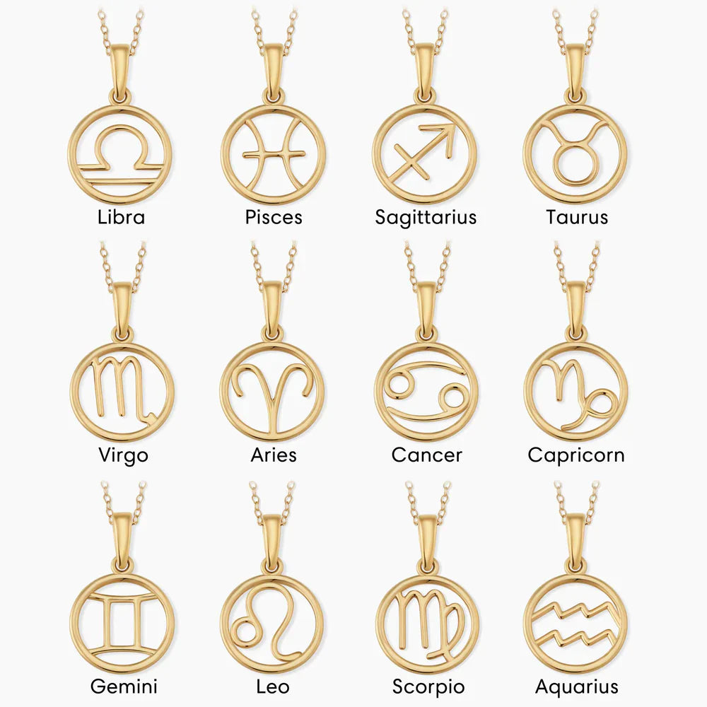 Ondina - Minimalist Zodiac Sign Necklace