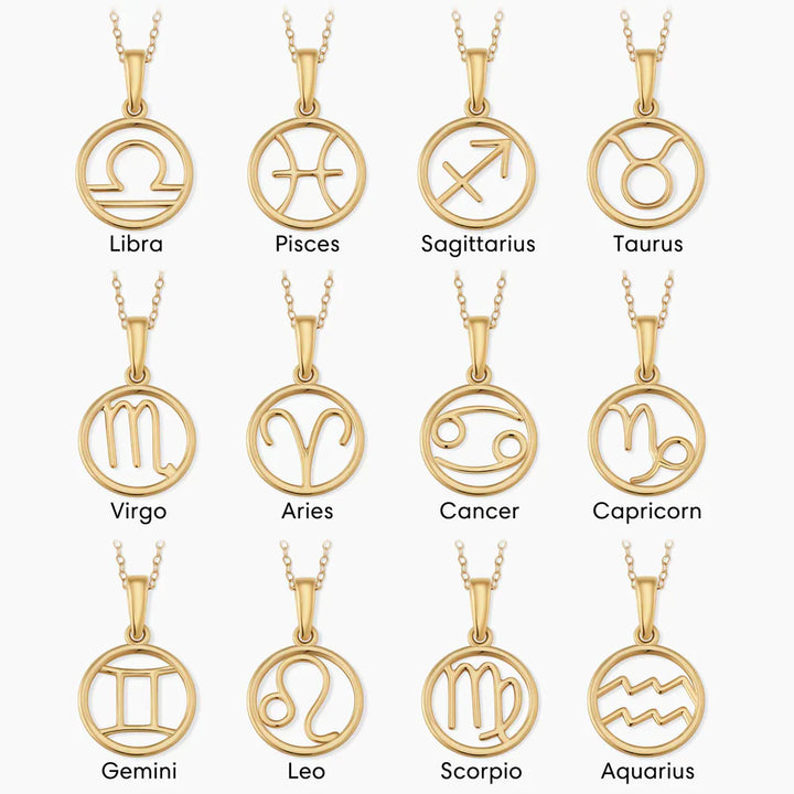 Ondina - Minimalist Zodiac Sign Necklace