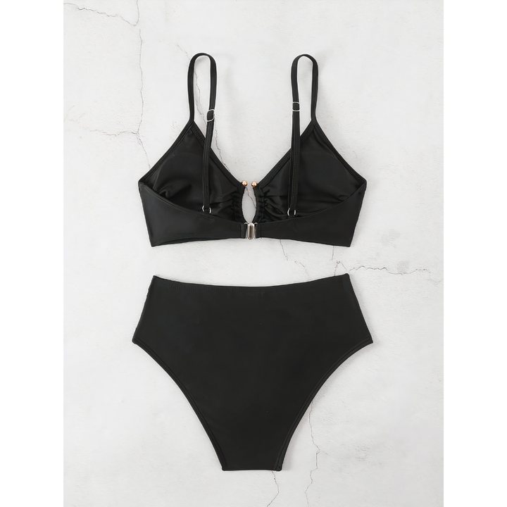 Evadne - High Waisted Push Up Two-piece Bikinis Set