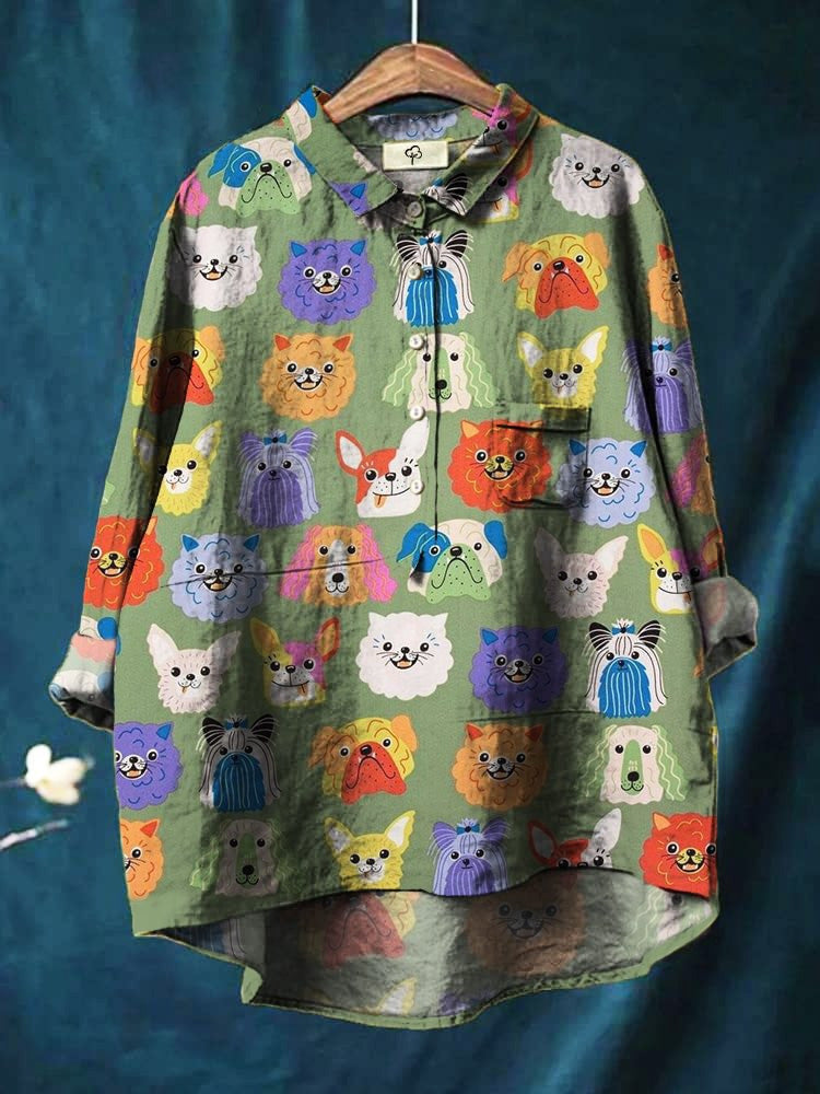 Allison - Artistic Animal Print Shirt