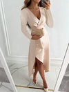 Zadie - Charming Grace Ruffle Long Sleeve Midi Dress