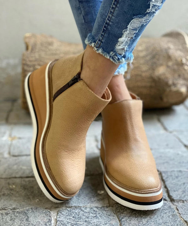 Koa - Women's Zipper Flat Ankle Boots