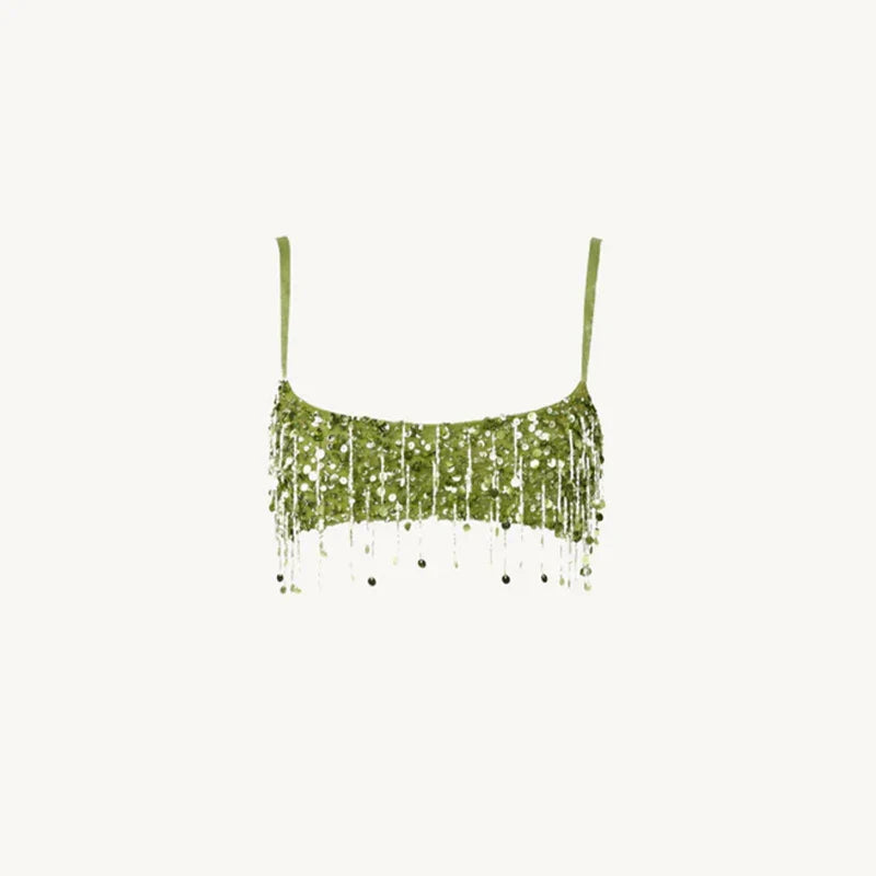 Leilani - Glamorous 2-Piece Beaded Fringe Set