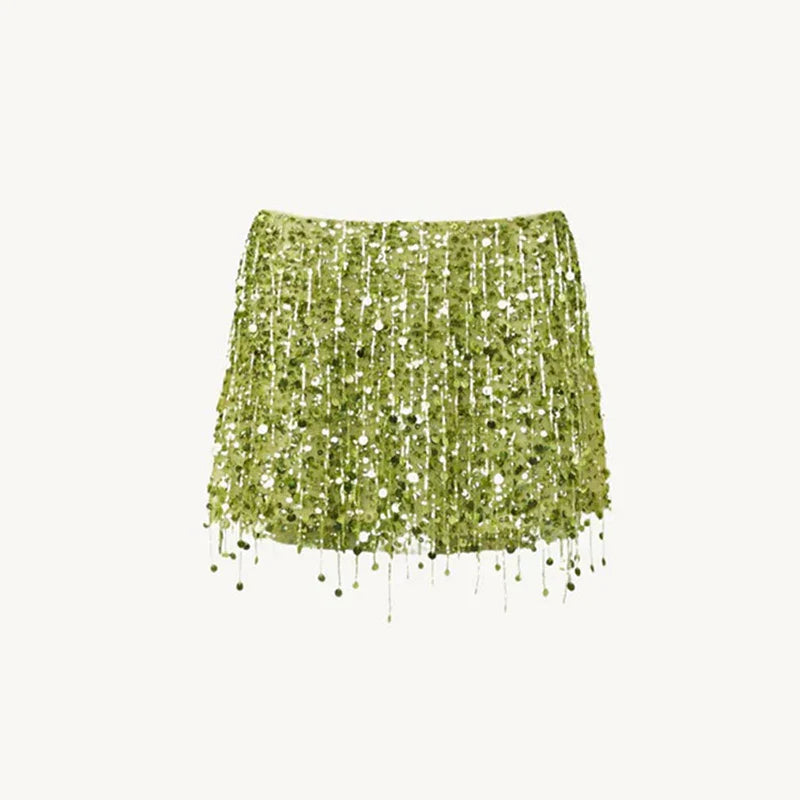 Leilani - Glamorous 2-Piece Beaded Fringe Set