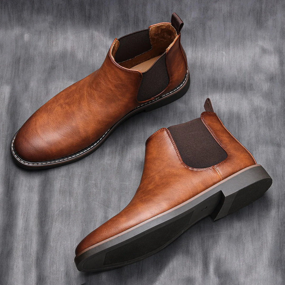 Robert - Timeless Chelsea Leather Boots