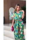 Dakota - Loose Floral Printed Irregular Party Dress