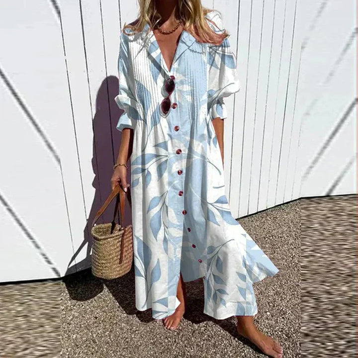 Rachel - Elegant Printed Loose Boho Maxi Dress