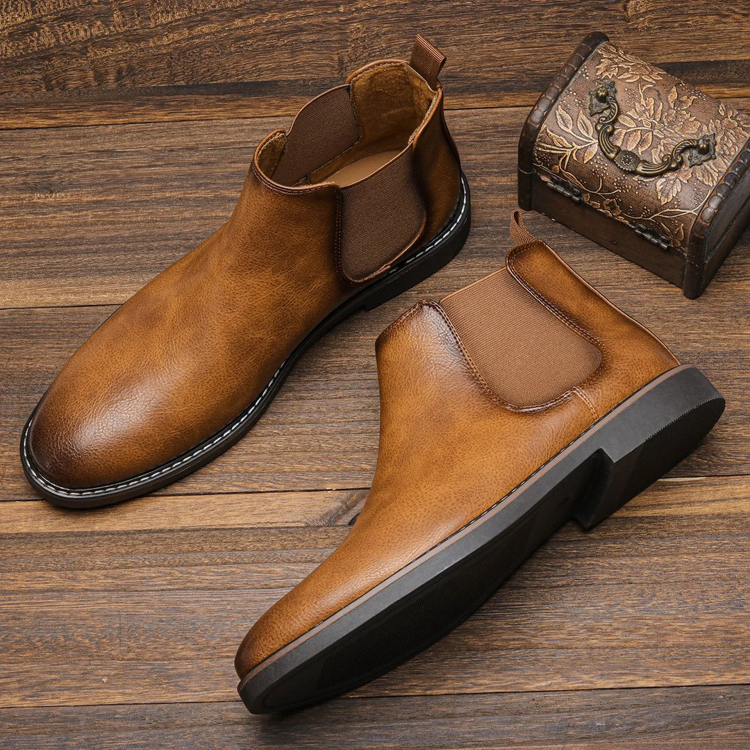 Robert - Timeless Chelsea Leather Boots