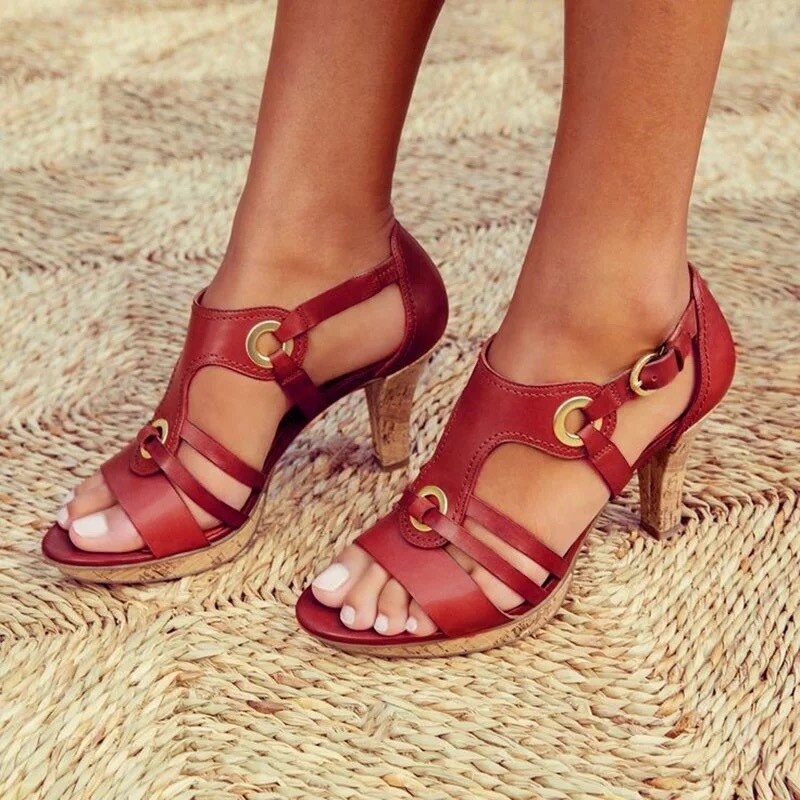 Aurelia - Chic Strappy Heeled Sandals