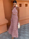 Destiny - Stylish Halter Neck Maxi Dress