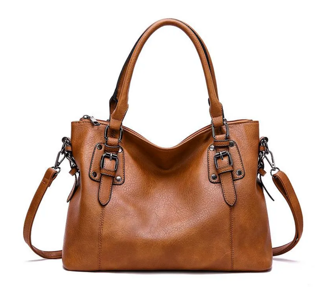 Vera - Buckled Tote Handbag