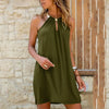 Briar - Sleeveless Halterneck Mini Dress