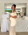 Emily - Tossy Off-Shoulder Mesh Long Party Dress