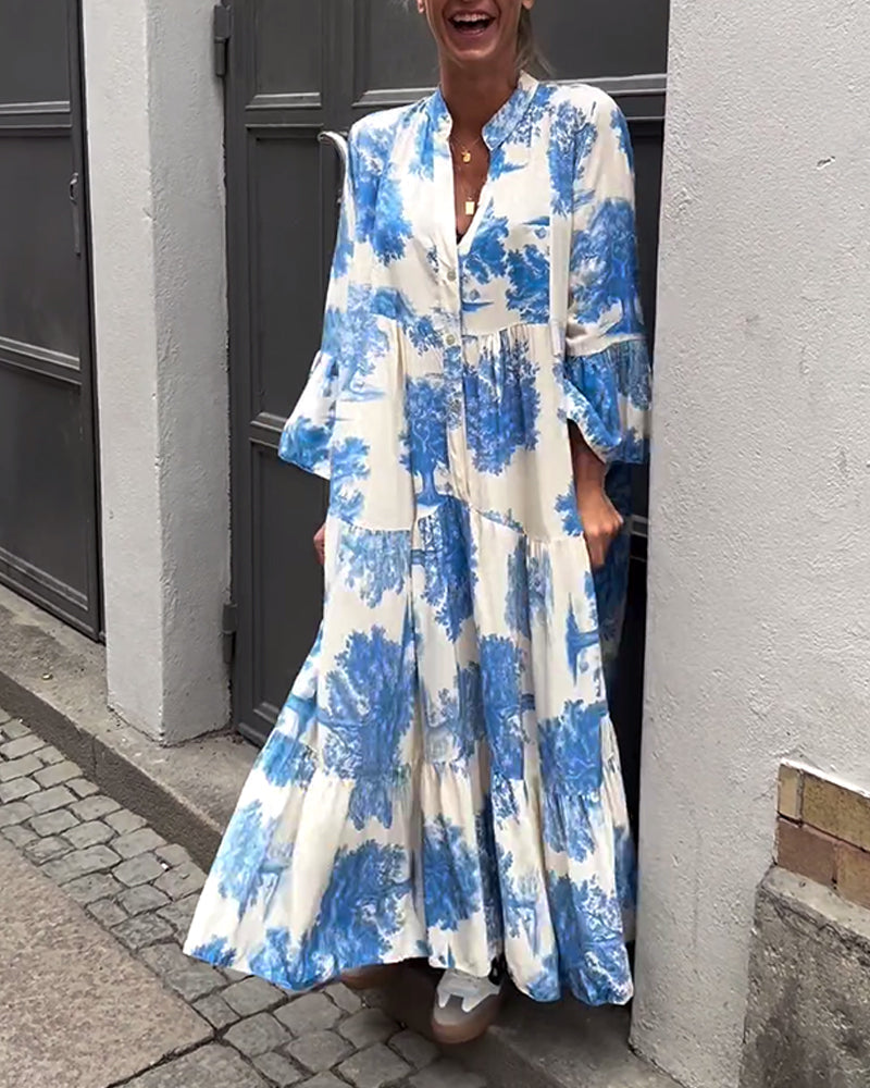 Carmina - Chic Long Floral Dress