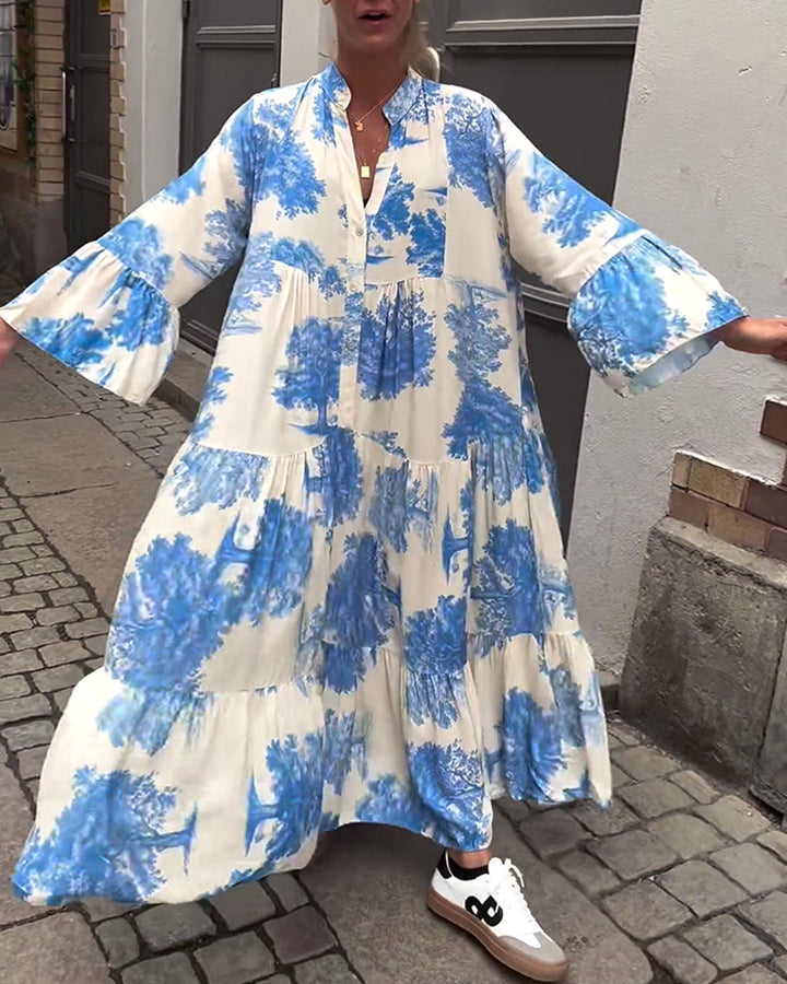 Carmina - Chic Long Floral Dress
