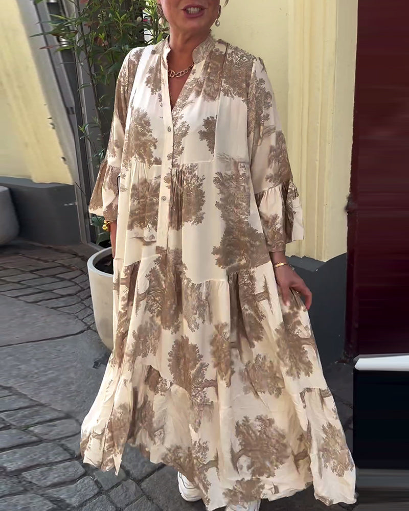 Carmina - Chic Long Floral Dress