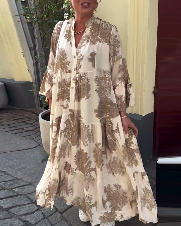 Carmina - Chic Long Floral Dress