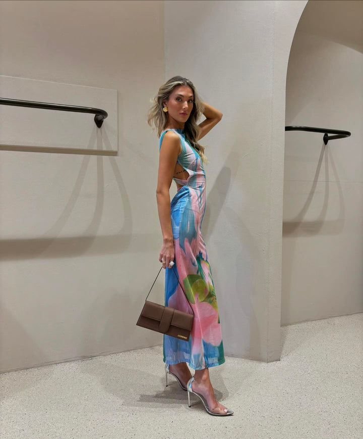 Scarlett - Women's Tie Dye Sleeveless Maxi Dress