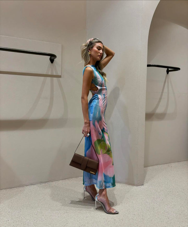 Scarlett - Women's Tie Dye Sleeveless Maxi Dress
