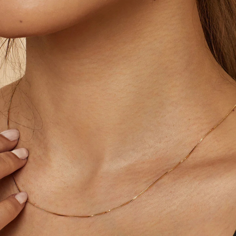 Delyth - Dainty Gold Chain Necklace