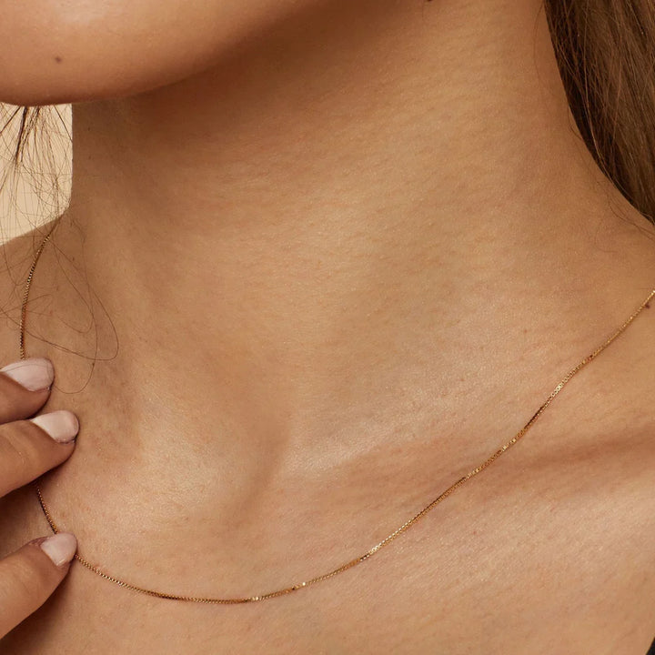 Delyth - Dainty Gold Chain Necklace