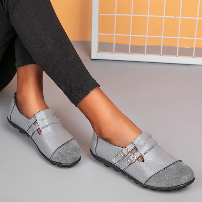 Priscilla - Comfortable Stitching Detail Women’s Loafers