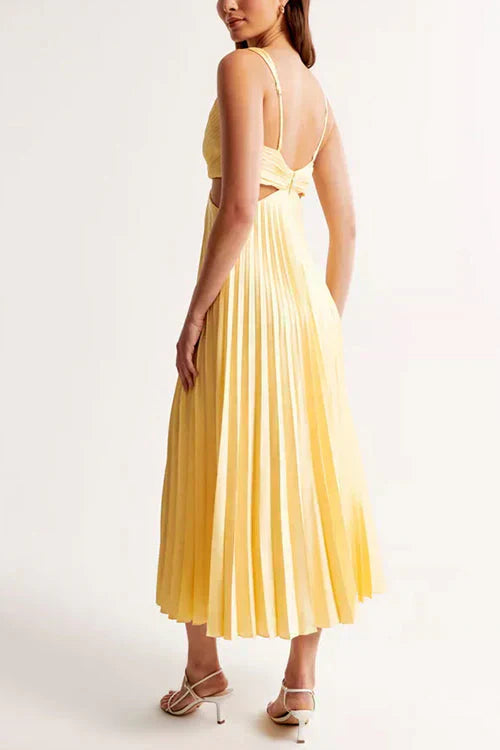 Hestara - Elegant Sleeveless V-Neck Dress