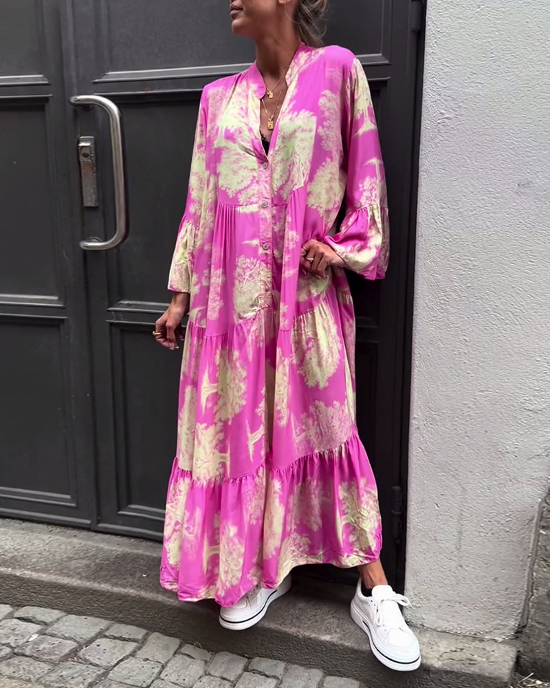 Carmina - Chic Long Floral Dress