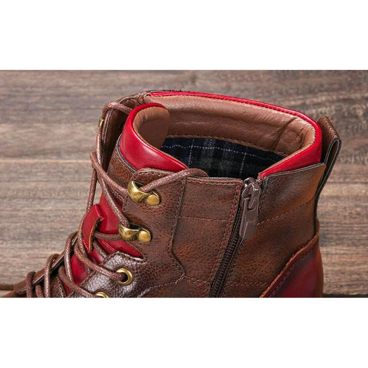 David - Retro Oxford Leather Boots