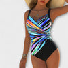 Amara - Women’s Cross Front High Stretch Swimsuit