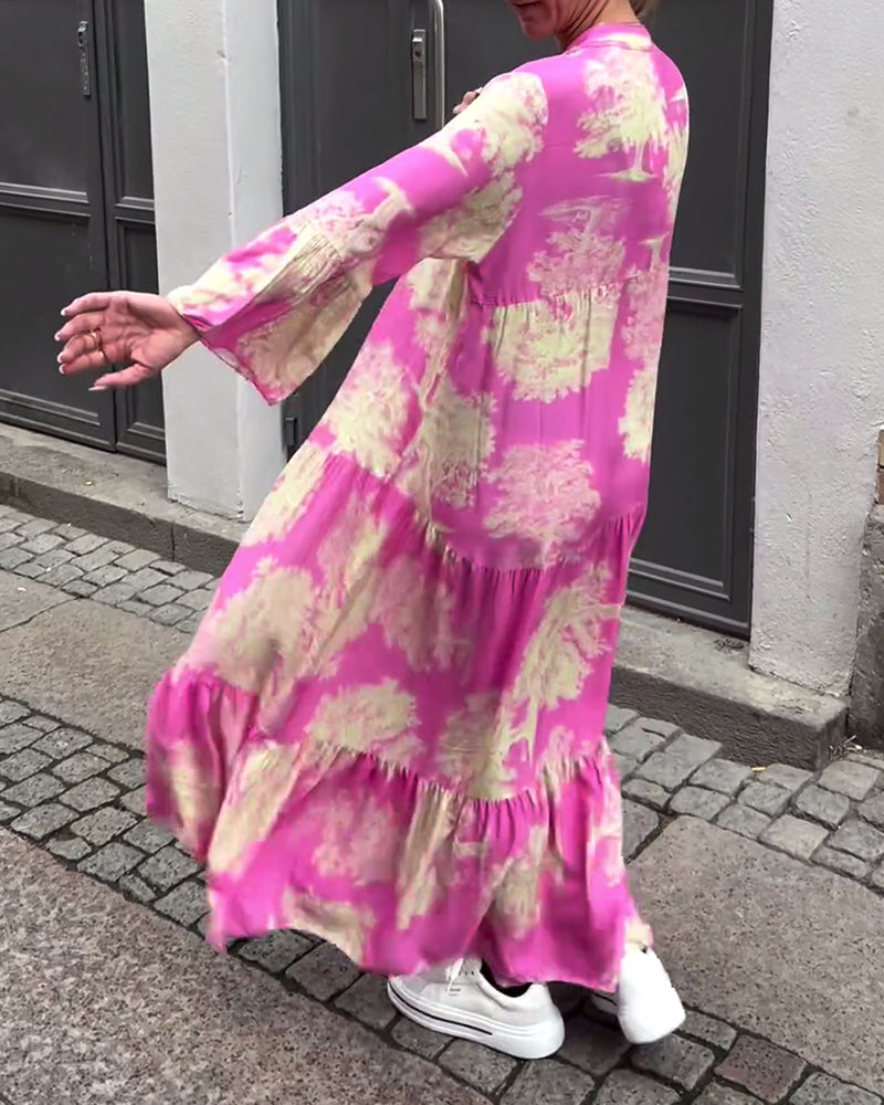 Carmina - Chic Long Floral Dress