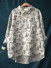 Ava - Cute Playful Dog Print Shirt