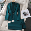 Rue - Women’s Plain Blazer and Pants Set