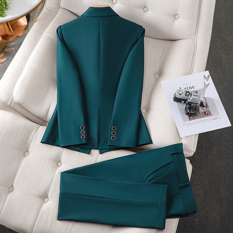 Rue - Women’s Plain Blazer and Pants Set