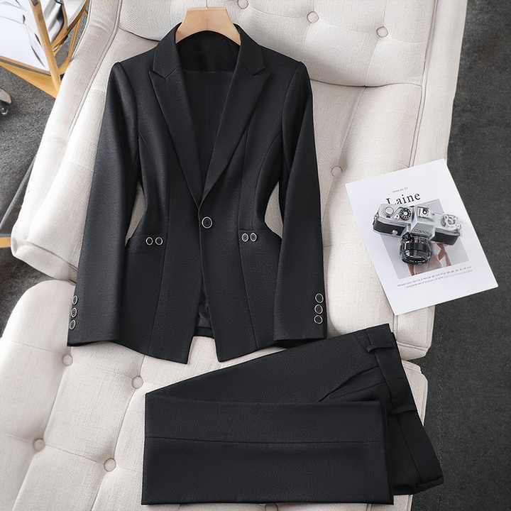 Rue - Women’s Plain Blazer and Pants Set