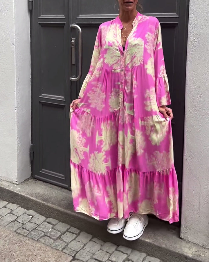 Carmina - Chic Long Floral Dress