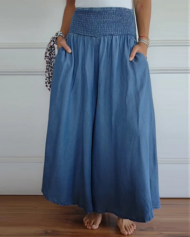 Elizabeth - Elegant High-Waist Wide-Leg Pants