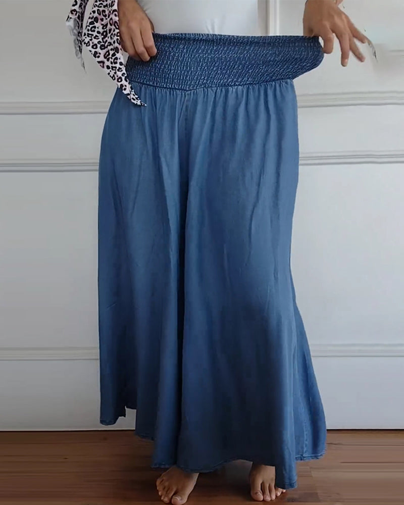 Elizabeth - Elegant High-Waist Wide-Leg Pants