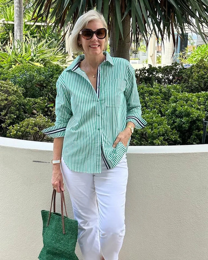 Galadriel – Striped Button-Down Shirt