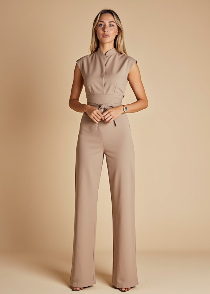 Riley - Chic Sleeveless Lace-Up Jumpsuit