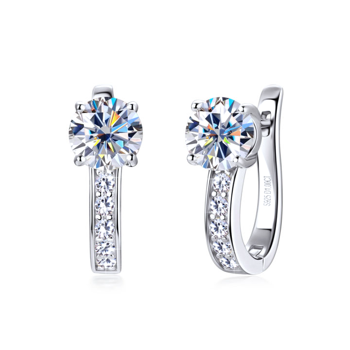 Danika - Women's Moissanite Hoop Earrings