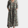 Lumina  - Comfortable Printed Long Sleeve Dress