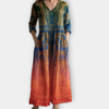 Fionelle - Stylish Printed Long Sleeve Dress