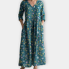 Seren  - Elegant Casual Floral Maxi Dress