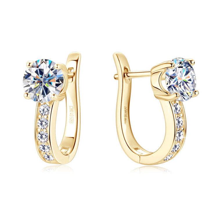Danika - Women's Moissanite Hoop Earrings
