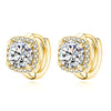 Kaede - Square Wrap Moissanite Hoop Earrings