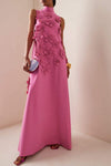 Calista - Charming Flower Appliqué Mermaid Evening Dress