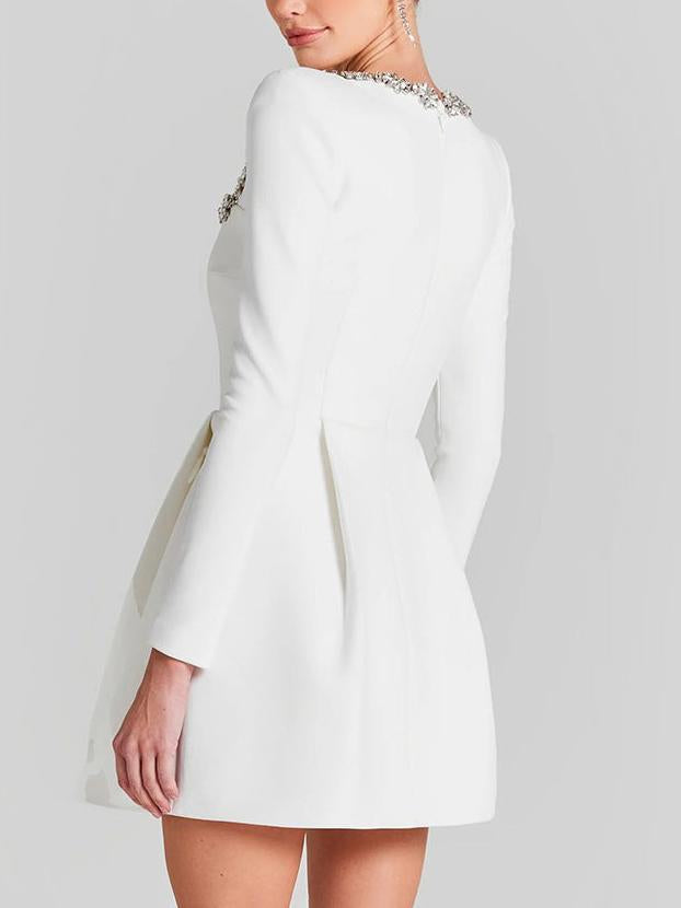 Lirien - Glamorous Crystal Embellished Mini Dress