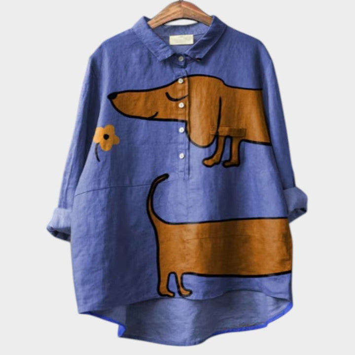 Seren - Comfortable Long Sleeve 3D Print Top